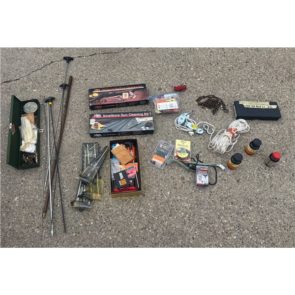 GUN CLEANING AND MISCELLANEOUS ITEMS