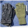 Image 1 : MILITARY LEATHER GLOVES AND WOOL LINERS