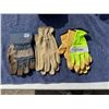 Image 1 : LEATHER AND LEATHER PALM WORK GLOVES