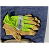 Image 2 : LEATHER AND LEATHER PALM WORK GLOVES