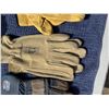 Image 3 : LEATHER AND LEATHER PALM WORK GLOVES