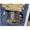 Image 4 : LEATHER AND LEATHER PALM WORK GLOVES