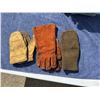Image 1 : LEATHER MITTENS, LEATHER GLOVES, AND WOOL MITTENS