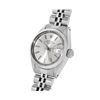 Image 3 : Rolex Ladies Stainless Steel Silver Index Smooth Bezel Date Wristwatch With Role