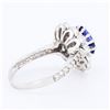 Image 3 : 1.59 ctw Tanzanite and 0.47 ctw Diamond 14K White Gold Ring