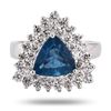 Image 1 : 1.58 ctw Aquamarine and 1.15 ctw Diamond 14K White Gold Ring