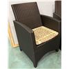 Image 1 : Qty 1 JANUS et Cie Woven Patio Lounge Chair, Approx. 22.5"W, 34.5"H, 18.5" Seat Depth