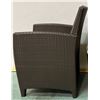 Image 2 : Qty 1 JANUS et Cie Woven Patio Lounge Chair, Approx. 22.5"W, 34.5"H, 18.5" Seat Depth