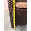 Image 9 : Qty 1 JANUS et Cie Woven Patio Lounge Chair, Approx. 22.5"W, 34.5"H, 18.5" Seat Depth
