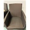 Image 7 : Pair of JANUS et Cie Woven Patio Lounge Chairs, Approx. 22.5"W, 34.5"H, 18.5" Seat Depth