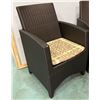 Image 1 : Qty 1 JANUS et Cie Woven Patio Lounge Chair, Approx. 22.5"W, 34.5"H, 18.5" Seat Depth