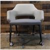 Image 2 : Flirt Padded Armchair w/ Flip-up Seat & Wheels 25" x 20" x 31"H