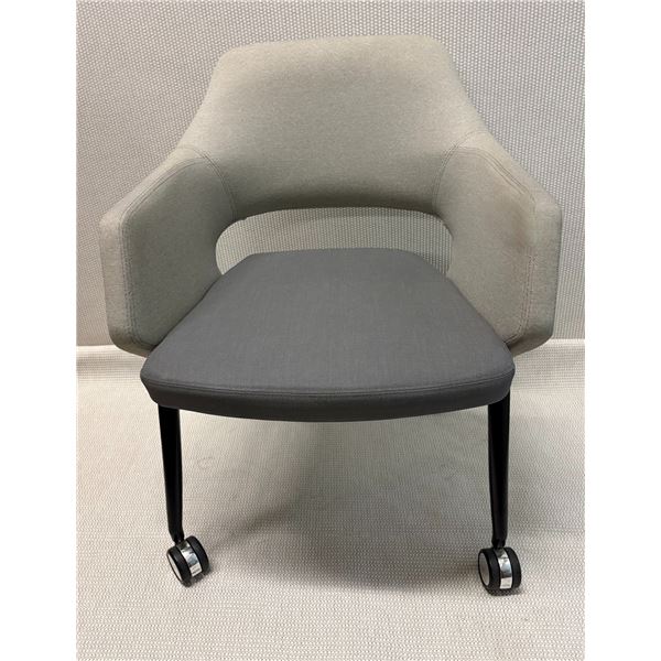 Flirt Padded Armchair w/ Flip-up Seat & Wheels 25" x 20" x 31"H