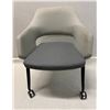 Image 1 : Flirt Padded Armchair w/ Flip-up Seat & Wheels 25" x 20" x 31"H