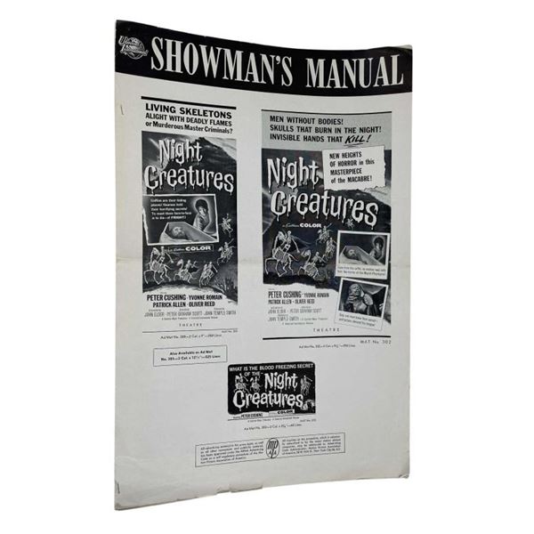 Night Creatures (1962) - Press Book