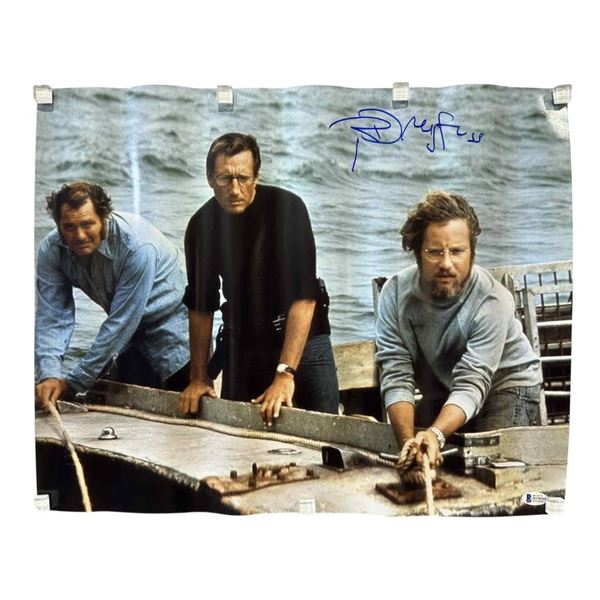 Jaws (1975) - Richard Dreyfuss Signed 16" x 20" Canvas