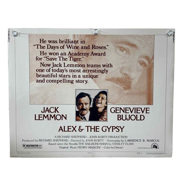 Alex & the Gypsy (1976) - Half-Sheet Poster (Jack Lemmon)