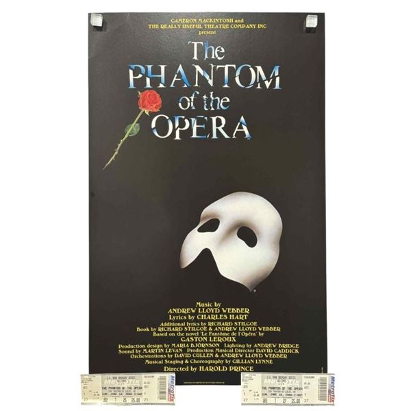 The Phantom of the Opera - Broadway Poster With Tickets