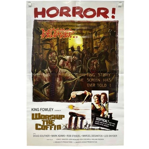 Deceased (1968) - Rare Worship The Coffin Poster (18 3/4" x  28")