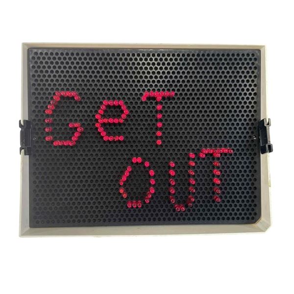The Amityville Horror (2005) - Prop Lite-Brite "Get Out" - Lot A.