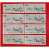 Image 2 : Lot of 1991 Canadian $20 Paper Bills