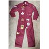 Image 1 : Burgundy Coveralls w/ Assorted Patches
