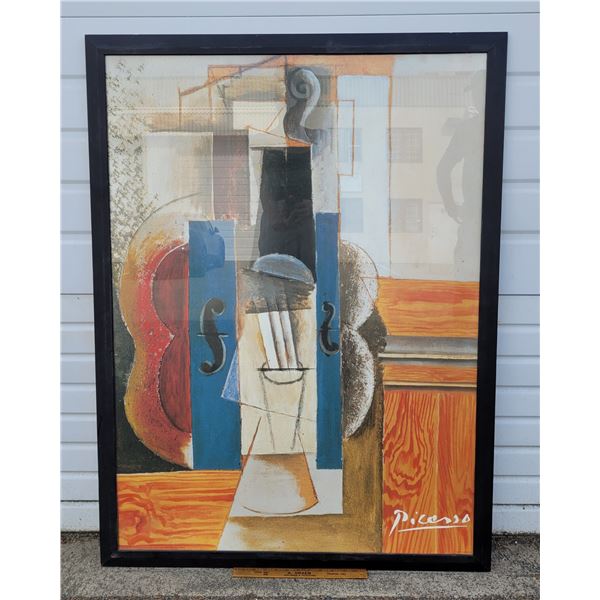 Framed "Violin Hanging on the Wall" Print by Pablo Picasso