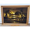 Image 1 : MCM Framed & Signed Black Velvet Painting