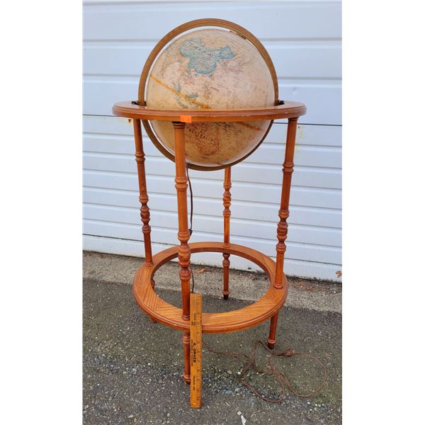 The Commodore Collection Illuminated Floor Globe by Rosalco