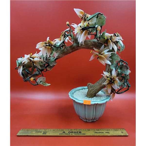 VTG Chinese Glass Bonsai Tree