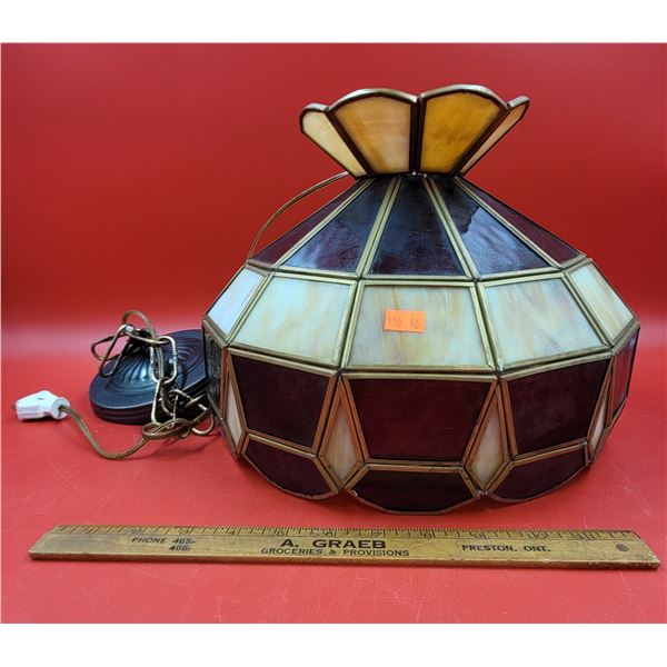 VTG Stained Glass Ceiling Lamp