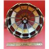 Image 2 : VTG Stained Glass Ceiling Lamp