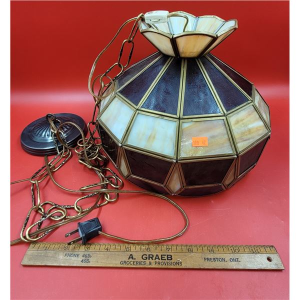 VTG Stained Glass Ceiling Lamp