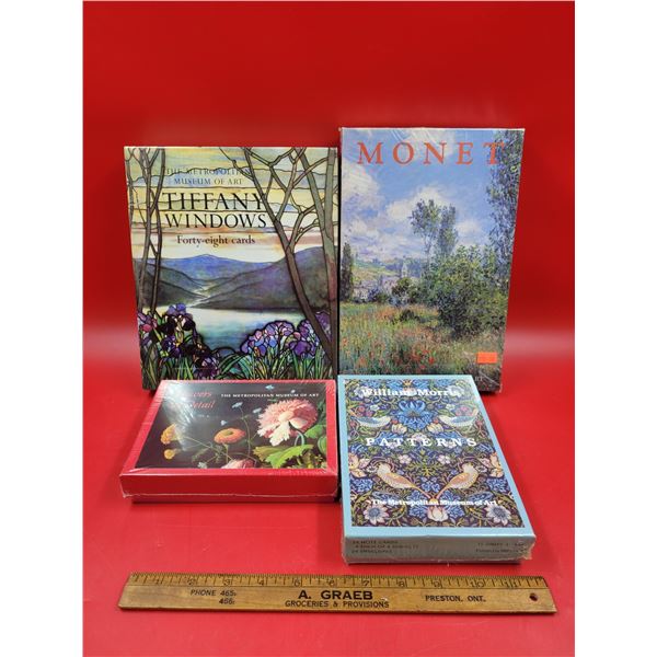 Assorted Sealed Artwork Greeting Cards w/ Envelopes (Monet, The Metropolitan Museum of Art, etc.)