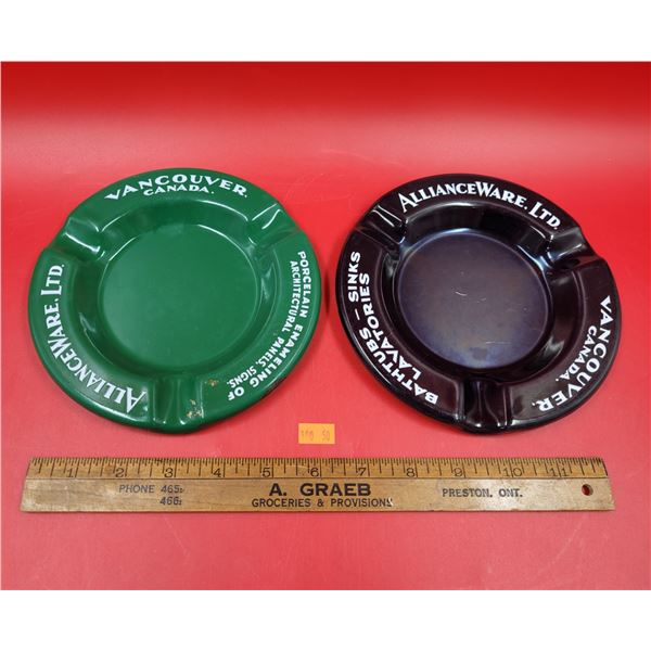 AllianceWare Ltd. Vancouver, BC Advertising Ashtrays