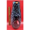 Image 1 : Large Black Art Glass Vase