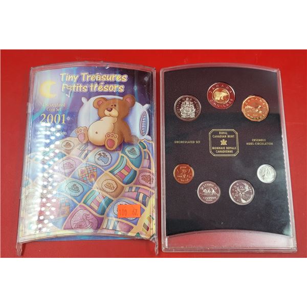 Royal Canadian Mint Uncirculated Tiny Treasures 2001 Coin Set