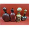 Image 1 : 4 Leather-Wrapped Decanters