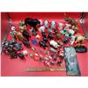 Image 1 : Large Elephant Figurine Lot w/ Ashtray, Wood, Ceramic, Glass, & More