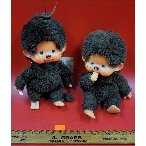 2 VTG Monchhichi Plushes Made in Japan