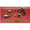 Image 1 : Brass & Metal Collectible Figurine Lot