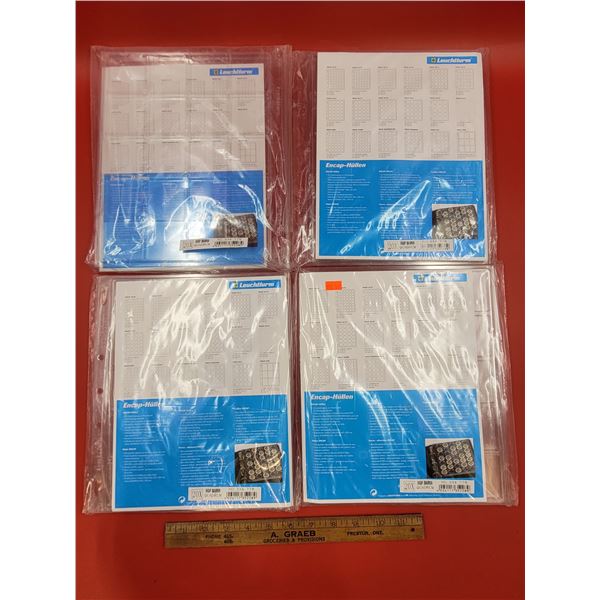 Leuchtturm Coin Capsule/Champagne Top Storage Sheets for Binder