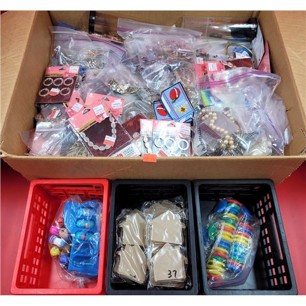 Miscellaneous Lot w/ Assorted Costume Jewelry, Mighty Beans, & More