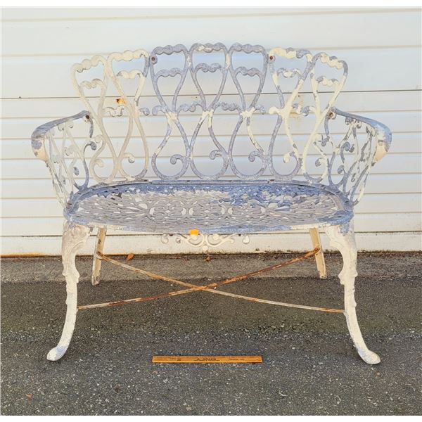 Victorian-Style Cast Aluminum Bench