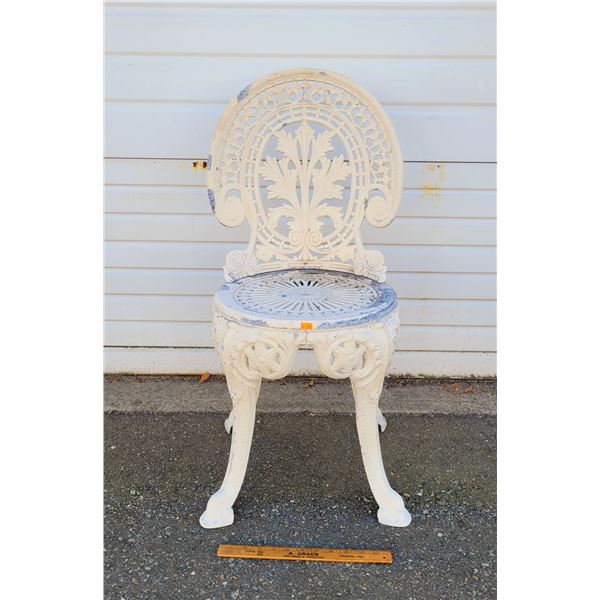 Victorian-Style Cast Aluminum Chair