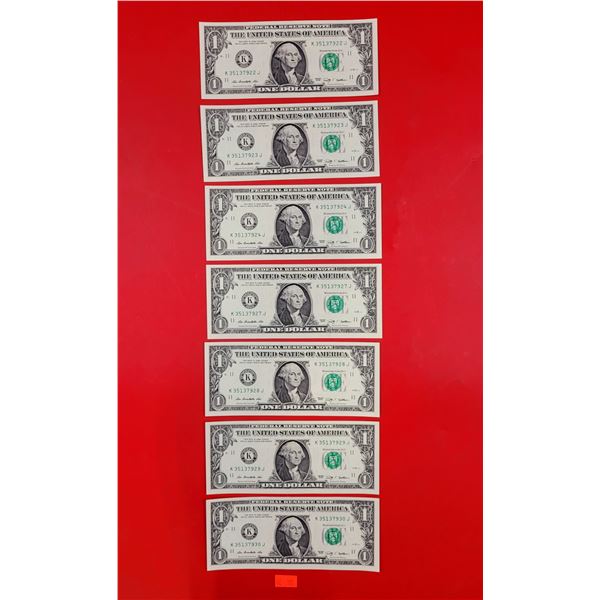 Lot of 2009 American $1 Paper Bills