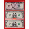 Image 1 : 2 2009 American $1 Paper Bills & 2013 American $5 Paper Bill