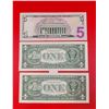 Image 2 : 2 2009 American $1 Paper Bills & 2013 American $5 Paper Bill