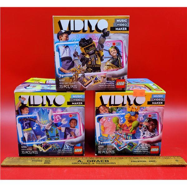 3 Sealed Lego Vidiyo Music Video Maker Sets