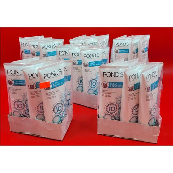 Lot of Sealed Pond's Clear Solutions Facial Cleansing Foam